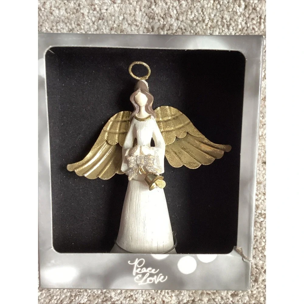 St Nicholas Square 2015 Angel Ornament Peace & Love